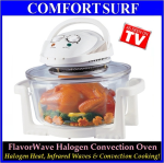 Multipurpose Flavorwave Oven Turbo-Halogen Convection Oven wif 12Litres (Ring Added=16Litres)